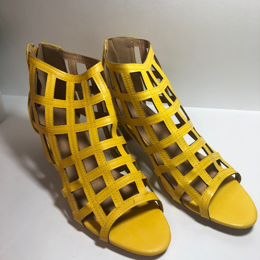 Charming Lady Yellow Bologna Sandal - Women